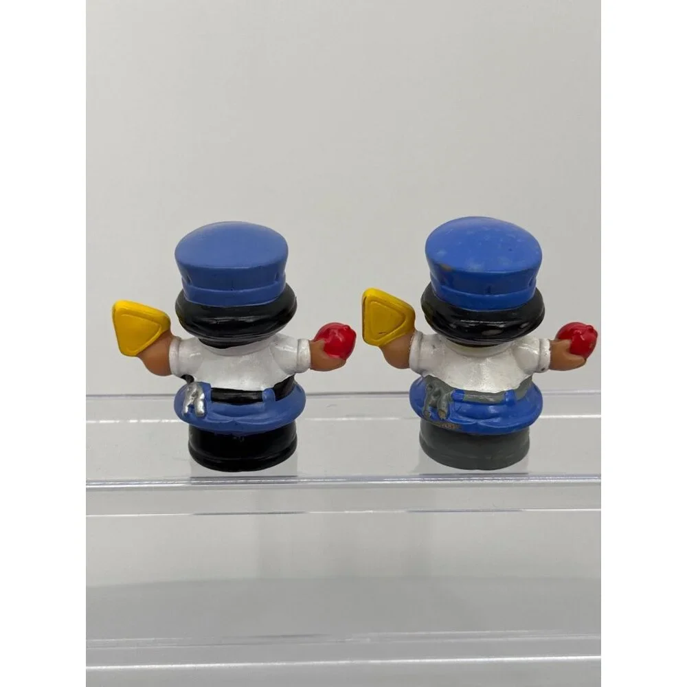 Fisher Price Little People Bus Driver Safety Patrol Man Crossing Guard